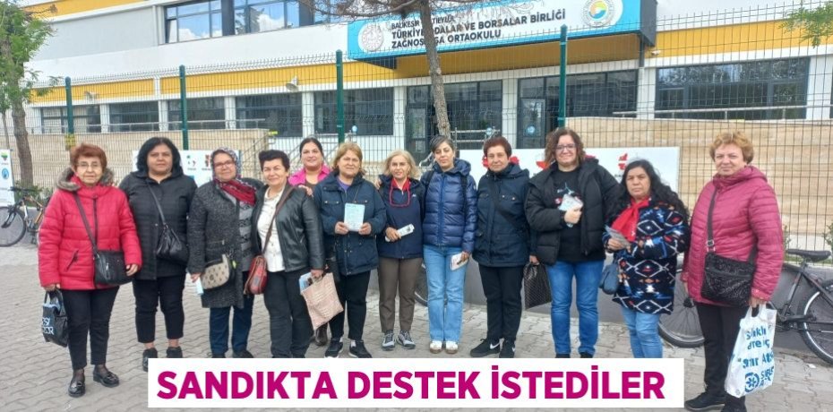 Sandıkta destek istediler