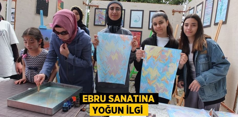 Ebru sanatına yoğun ilgi