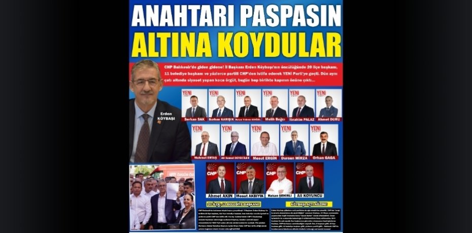 ANAHTARI PASPASIN ALTINA KOYDULAR