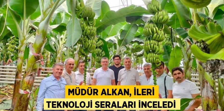 MÜDÜR ALKAN, İLERİ TEKNOLOJİ SERALARI İNCELEDİ