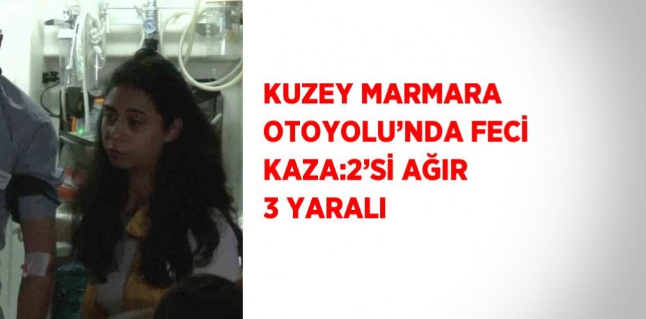 KUZEY MARMARA OTOYOLU’NDA FECİ KAZA:2’Sİ AĞIR 3 YARALI