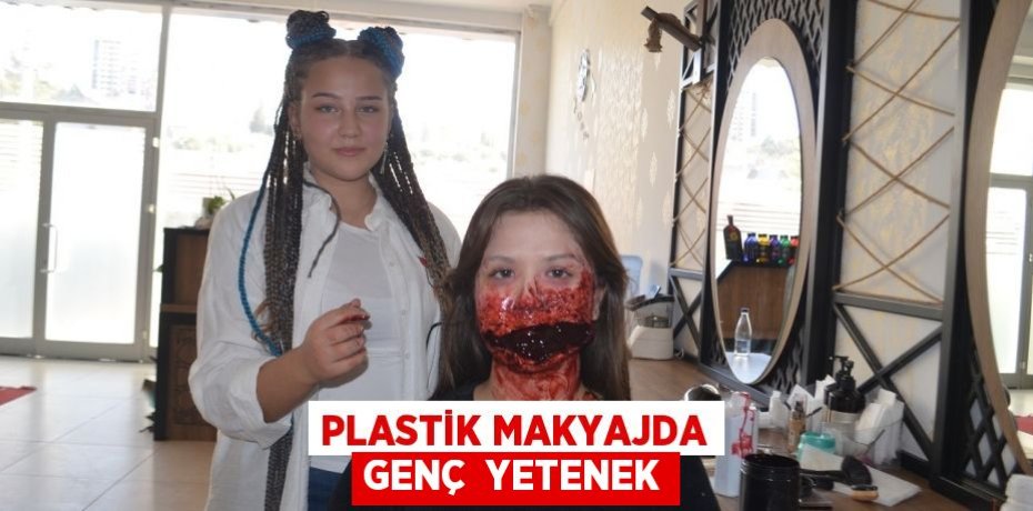 Plastik makyajda genç  yetenek