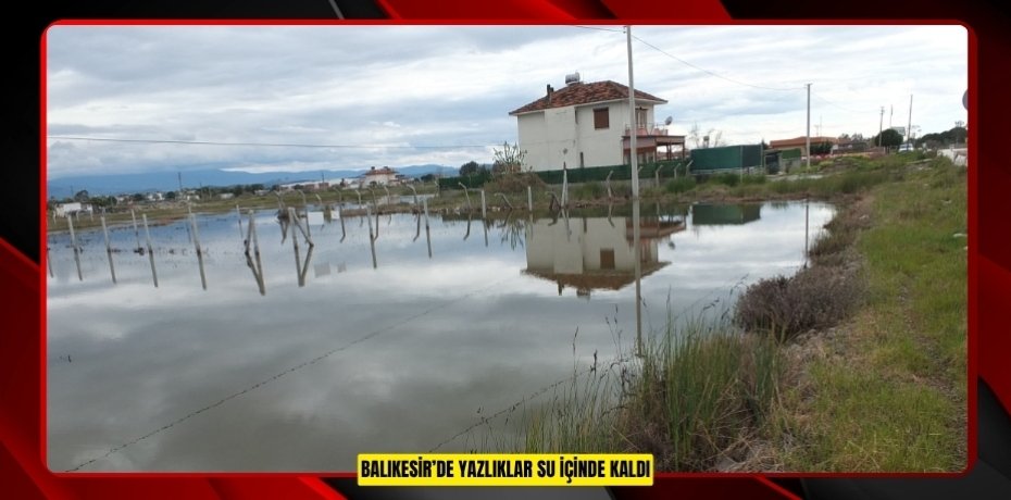 Balıkesir’de yazlıklar su içinde kaldı