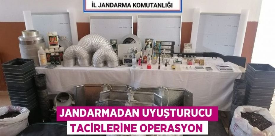 JANDARMADAN UYUŞTURUCU TACİRLERİNE OPERASYON