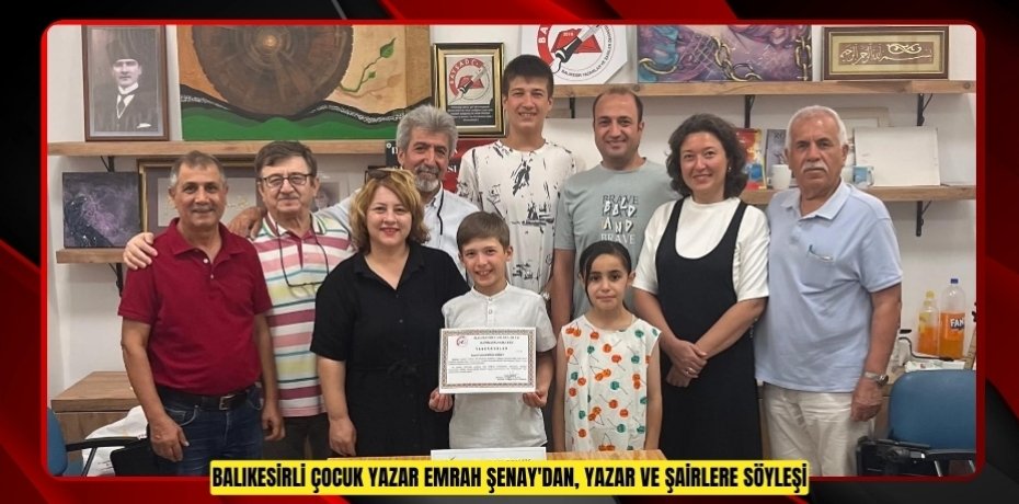 Balıkesirli çocuk yazar Emrah Şenay'dan, yazar ve şairlere söyleşi