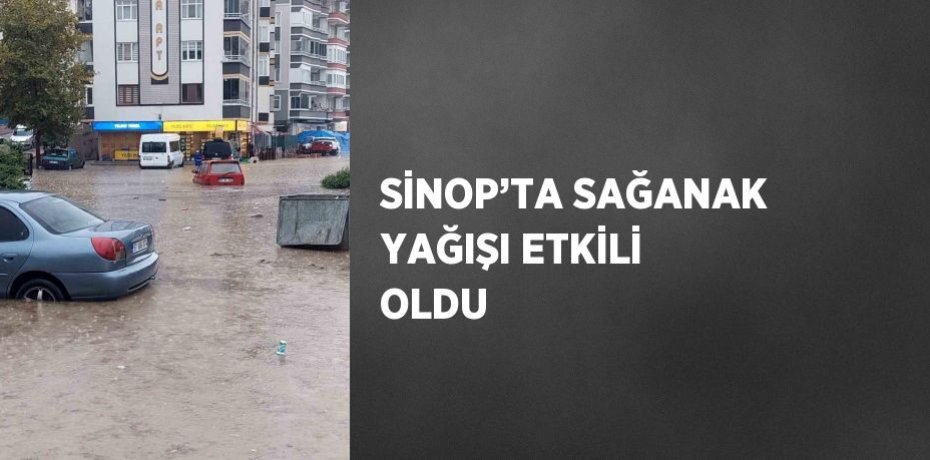 SİNOP’TA SAĞANAK YAĞIŞI ETKİLİ OLDU
