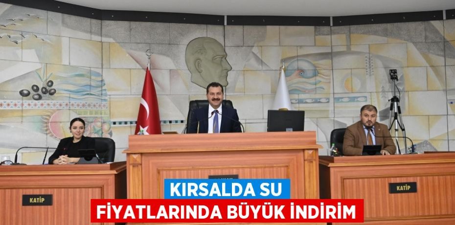 KIRSALDA SU FİYATLARINDA BÜYÜK İNDİRİM