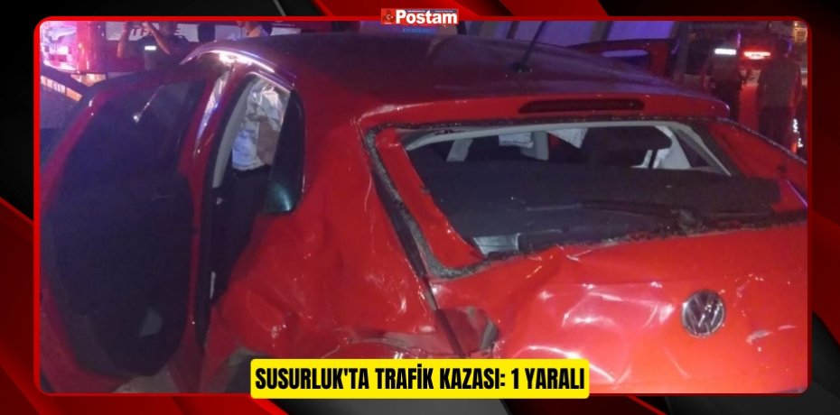 Susurluk'ta trafik kazası: 1 yaralı