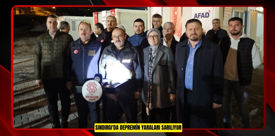 Sındırgı'da depremin yaraları sarılıyor