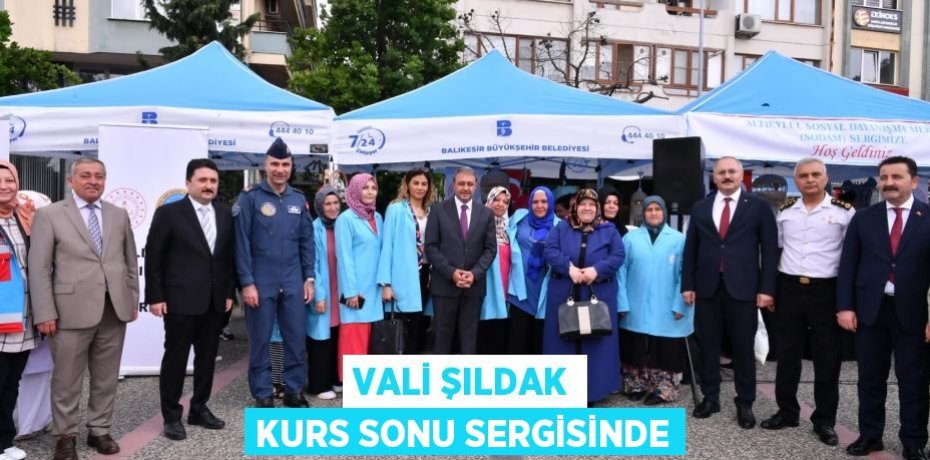 Vali Şıldak Kurs Sonu Sergisinde