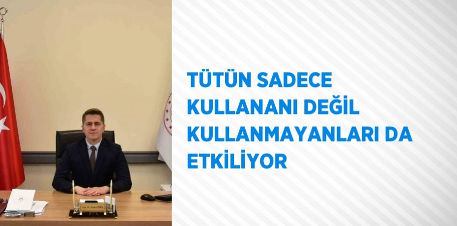 TÜTÜN SADECE KULLANANI DEĞİL KULLANMAYANLARI DA ETKİLİYOR