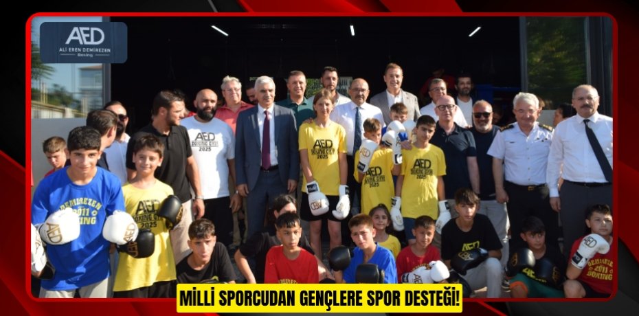 MİLLİ SPORCUDAN GENÇLERE SPOR DESTEĞİ!